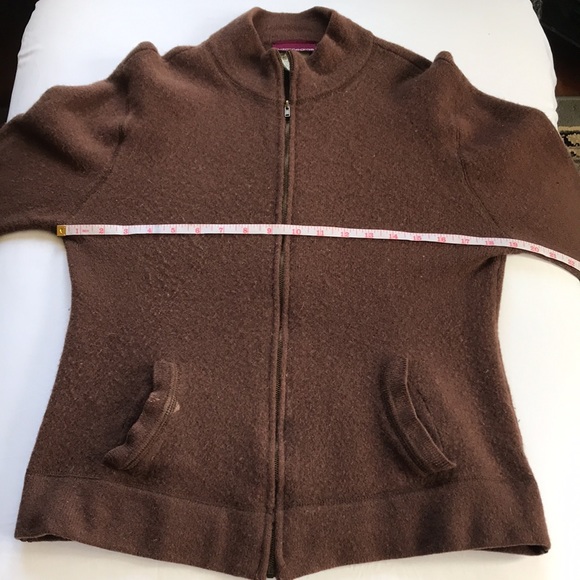 Suzanne Grae Lambswool Full Zip-up Sweater - Picture 6 of 11
